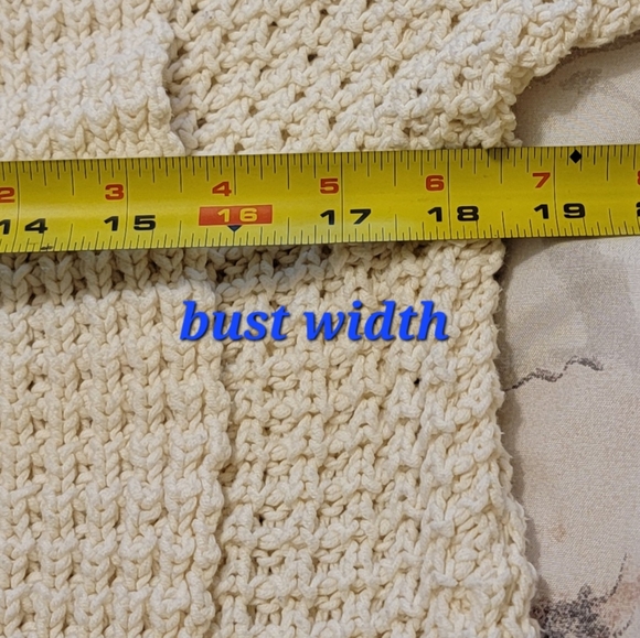 GAP open chunky knit short sleeve cardigan with waterfall front and pleated back - Picture 7 of 8